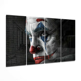 Joker 4 Pieces Mega Glass Wall Art (59"x36") | Insigne Art Design.